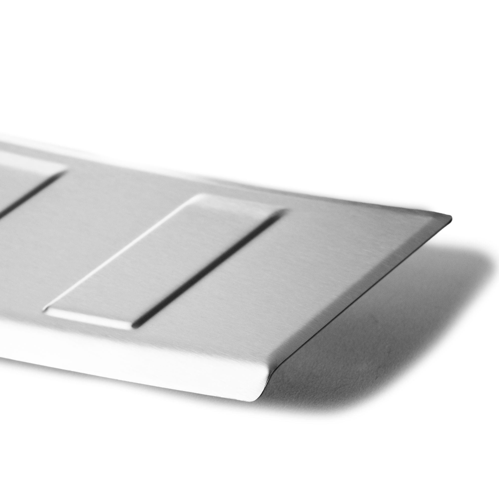 Aroba passgenau kompatibel Ladekantenschutz | mit ab Gebürstet Farbe Volvo Silber Abkantung Edelstahl XC60 mit BJ. 07.2017>