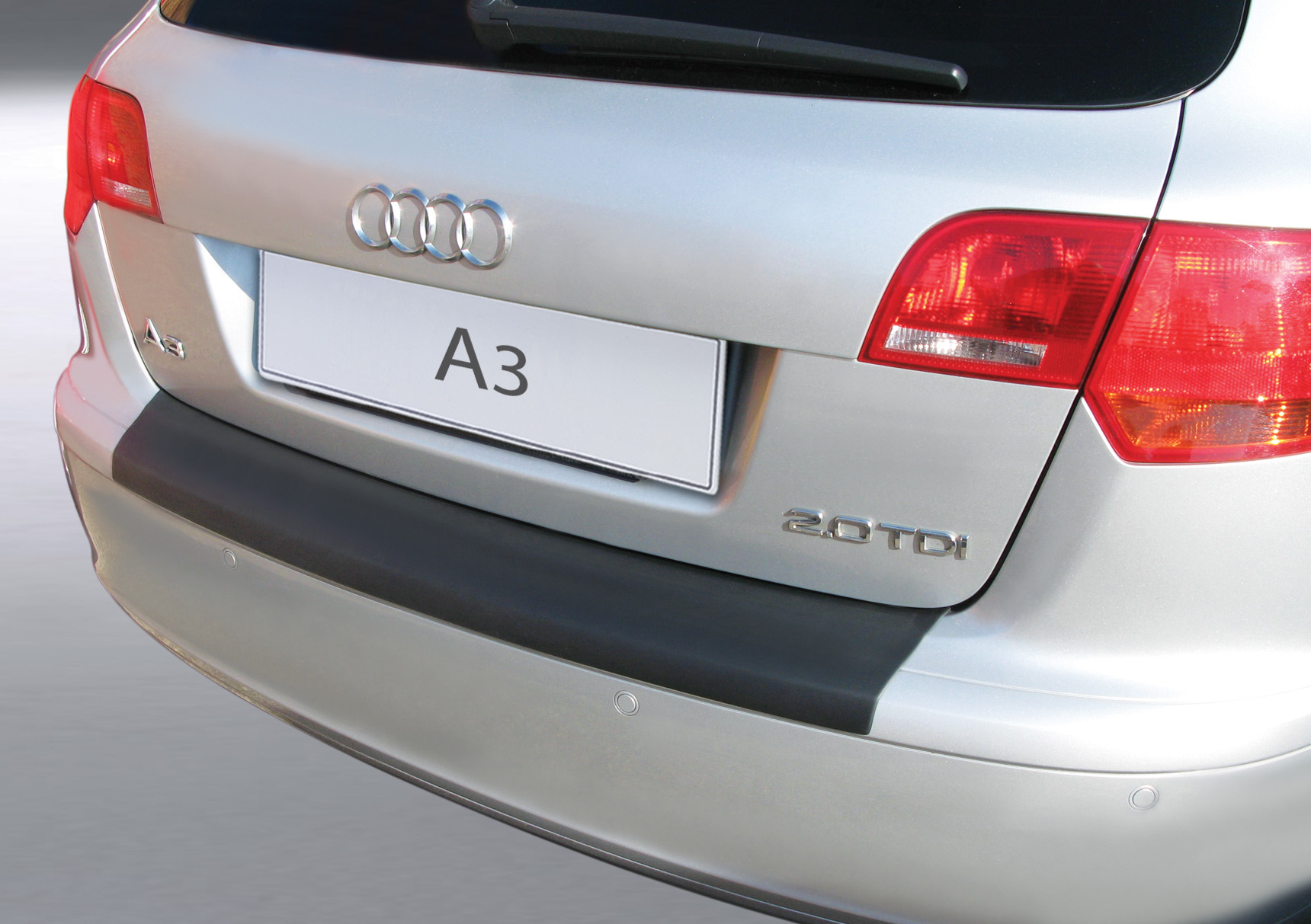 Ladekantenschutz mit Abkantung passend für A3 | S3) Aroba (vor bis (nicht 05.2008 Farbe ab Audi BJ. 08.2004 8PA Facelift) Sportback ABS schwarz für