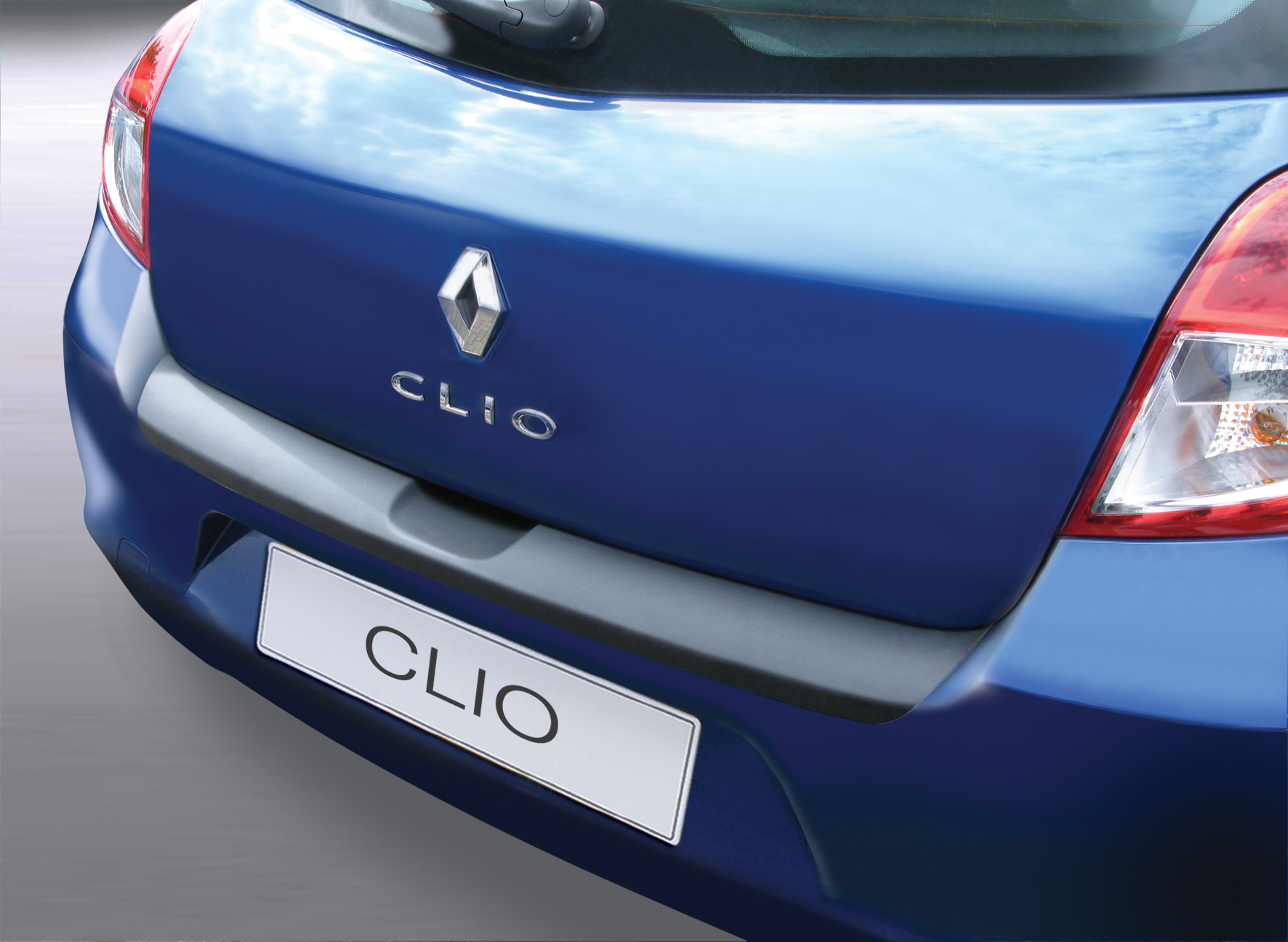 Clio mit Ladekantenschutz (3.Generation BJ. Aroba passend für 3 und bis Türer 5 Renault Farbe nach für | ab 10.2012 (nicht ABS 05.2009 Sport) schwarz Facelift) Abkantung