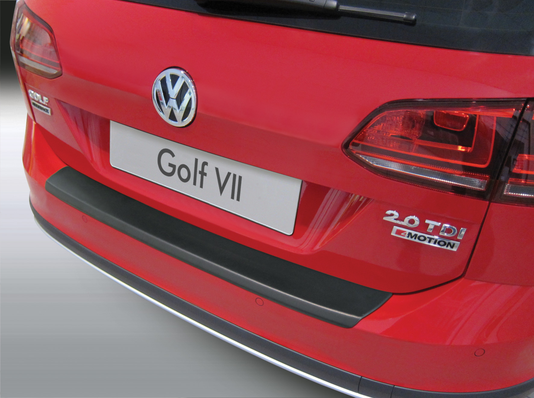 Ladekantenschutz mit VII Farbe 12.2016 Golf auch und | GTI Aroba Volkswagen für Alltrack Golf VII passend R schwarz und Variant ab bis 7 Facelift) 06.2013 (vor ABS BJ. Abkantung für