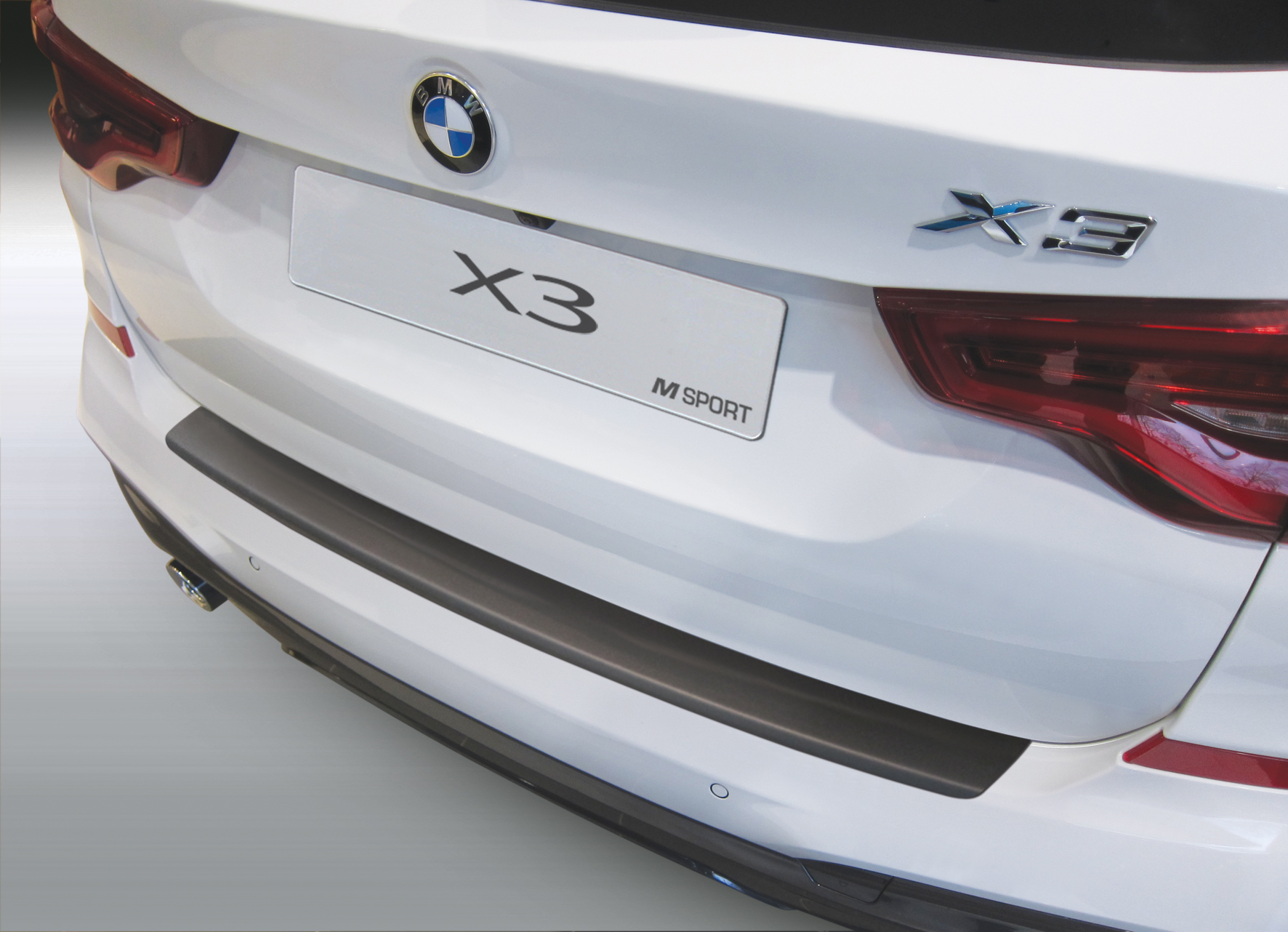 Ladekantenschutz mit Abkantung passend für mit Fahrzeuge (nur G01 schwarz M 10.2017> X3 Aroba Sport) BJ. M | ABS Paket/ ab Farbe Paket für M mit BMW