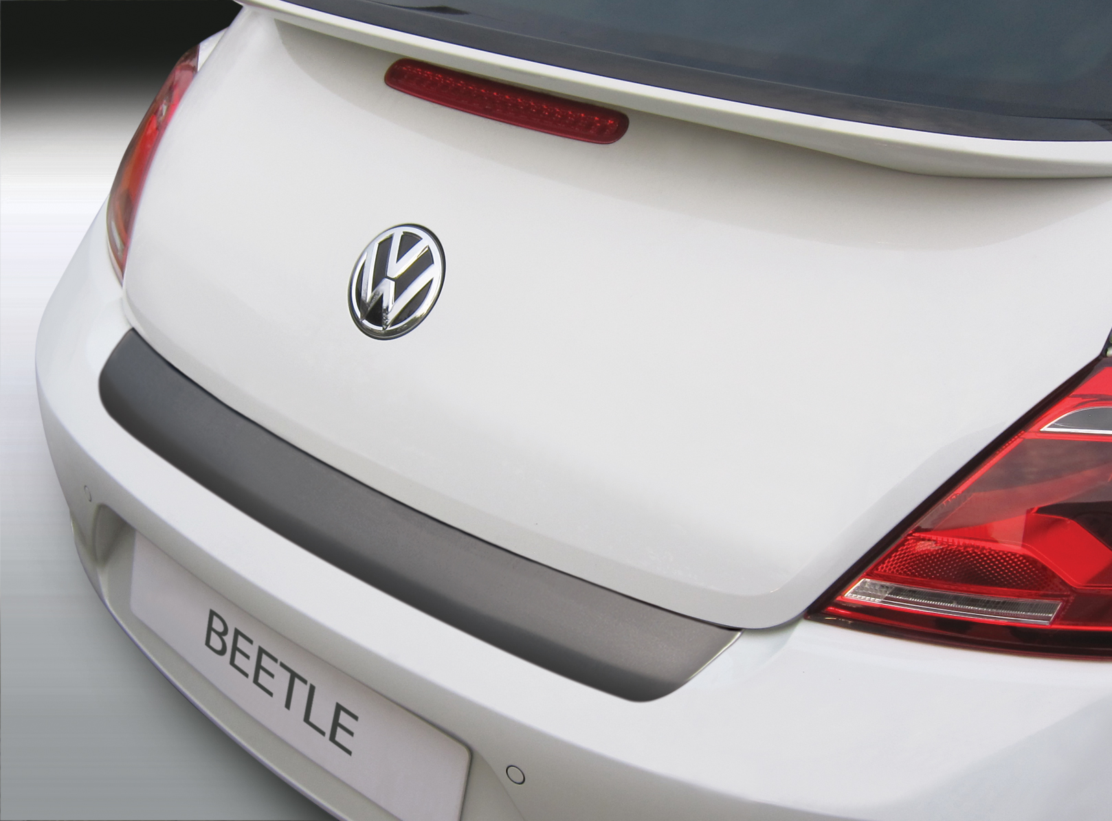 Ladekantenschutz mit Abkantung passend und Aroba für VW Beetle schwarz Farbe Cabrio 05.2016 ab | bis Volkswagen BJ. ABS Beetle 10.2011