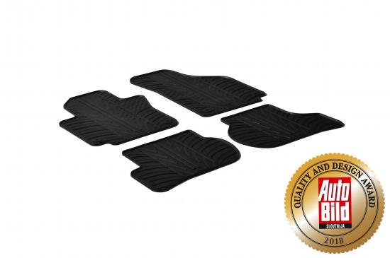 Design Gummi Fußmatten mit erhöhtem Rand passend für Seat Toledo