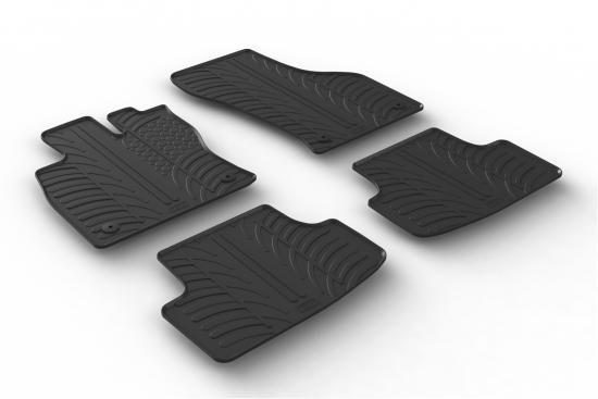 Design Gummi Fußmatten mit erhöhtem Rand passend für Volkswagen