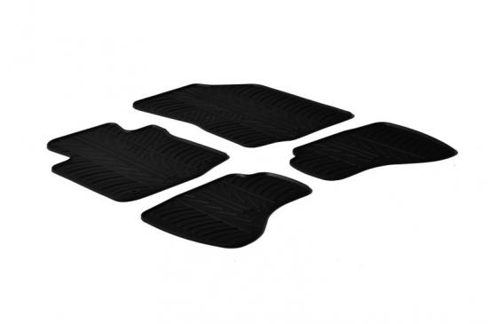 Design Gummi Fußmatten mit erhöhtem Rand passend für Volkswagen