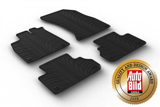 Design Gummi Fußmatten mit erhöhtem Rand passend für Audi Q5 und