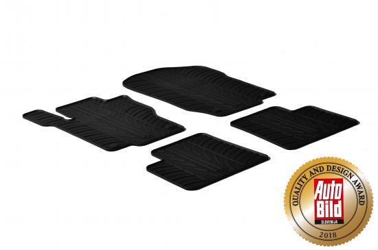 Design Gummi Fußmatten mit erhöhtem Rand passend für Mercedes Benz