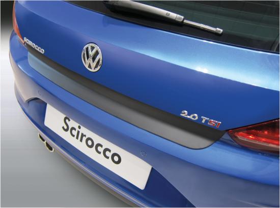 Ladekantenschutz mit Abkantung passend für Volkswagen Scirocco (Facelift) VW  ab BJ. 04.2014 ABS Sonderfarbe Carbon Optik | Aroba
